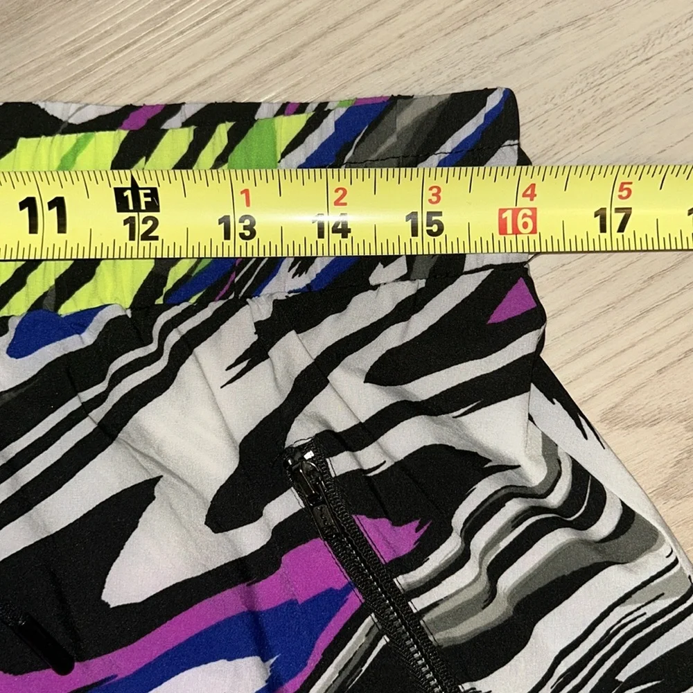 Fabletics Mini Mikah Skirt L Multi Colorful Elastic Waist Pockets Yoga Swim